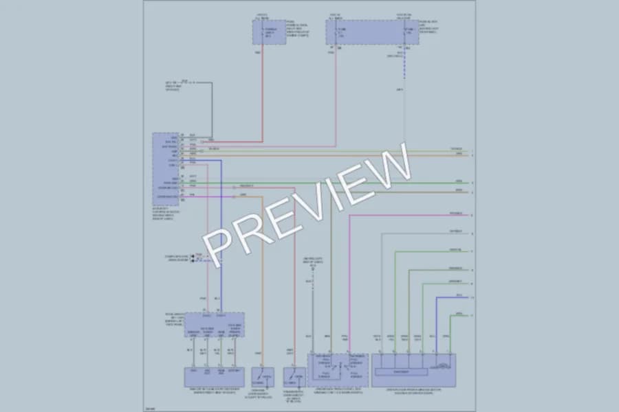 2007 Infiniti M35 Power Windows wiring diagram preview