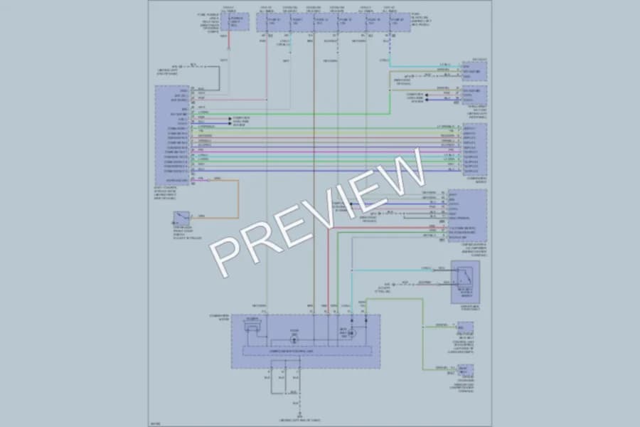 2007 Infiniti M35 Warning Systems wiring diagram preview