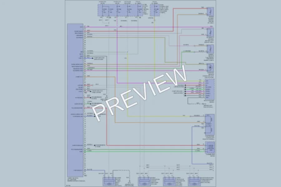 2007 Infiniti M35x Air Conditioning wiring diagram preview