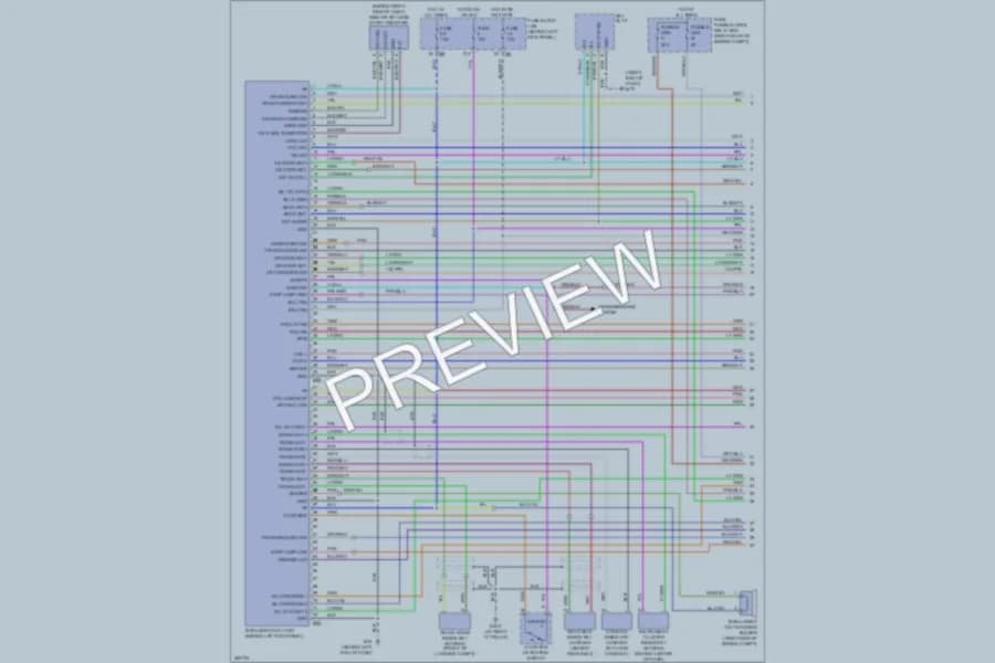 2007 Infiniti M35x Anti Theft wiring diagram preview
