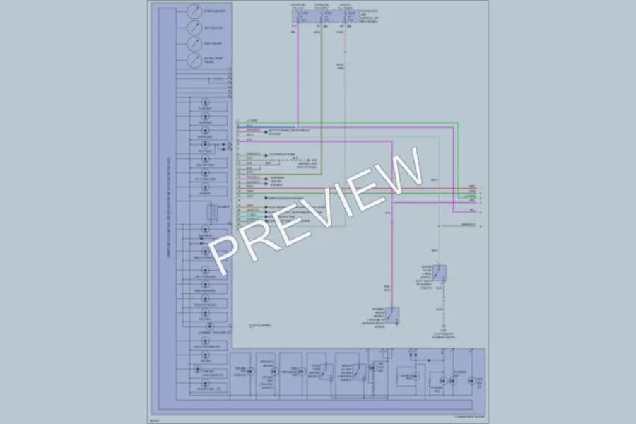 2007 Infiniti M35x Instrument Cluster wiring diagram preview