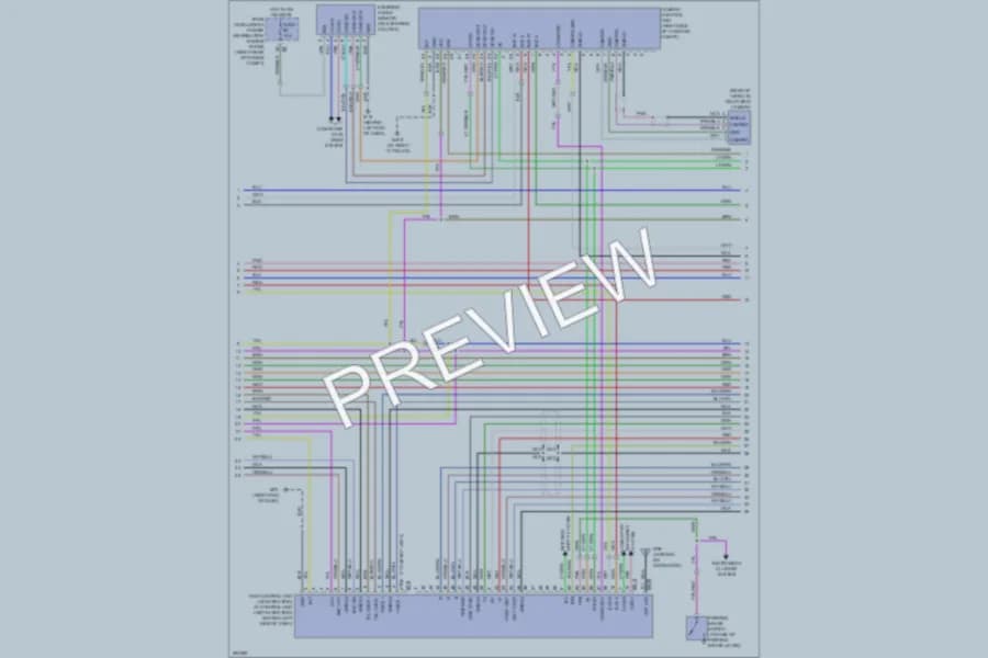 2007 Infiniti M35x Radio wiring diagram preview