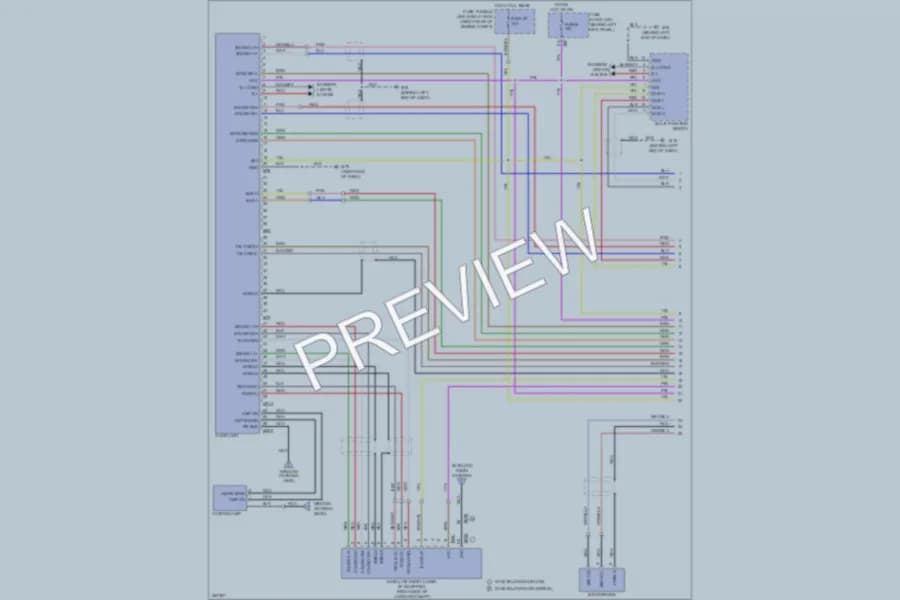 2007 Infiniti M45 Radio wiring diagram preview