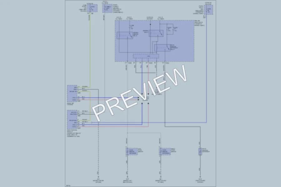 2007 Infiniti QX56 Defoggers wiring diagram preview