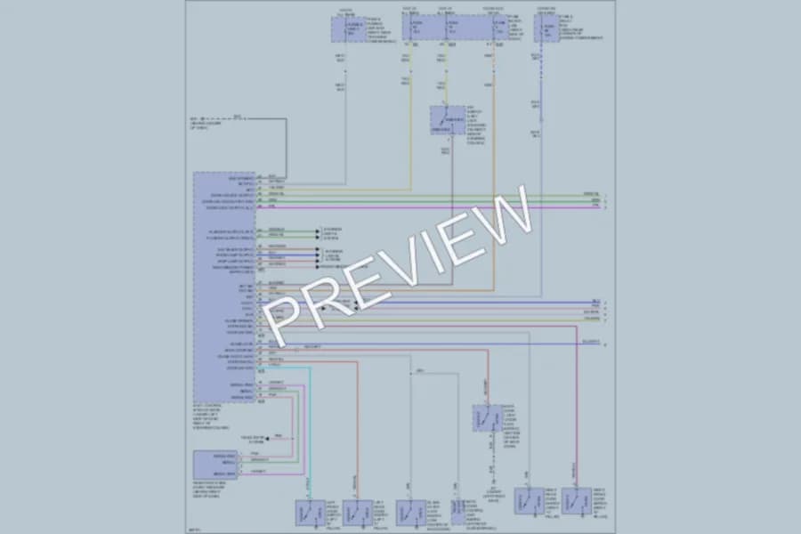 2007 Infiniti QX56 Power Door Locks wiring diagram preview