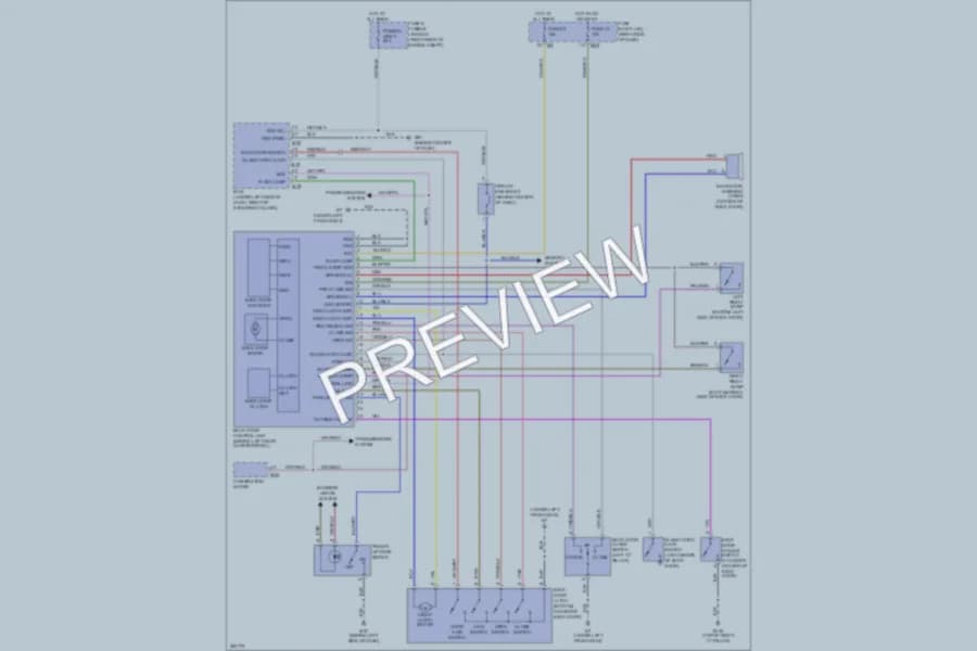 2007 Infiniti QX56 Trunk Tailgate Fuel Door wiring diagram preview