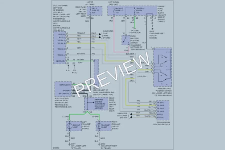 2007 Isuzu Ascender Exterior Lights wiring diagram preview