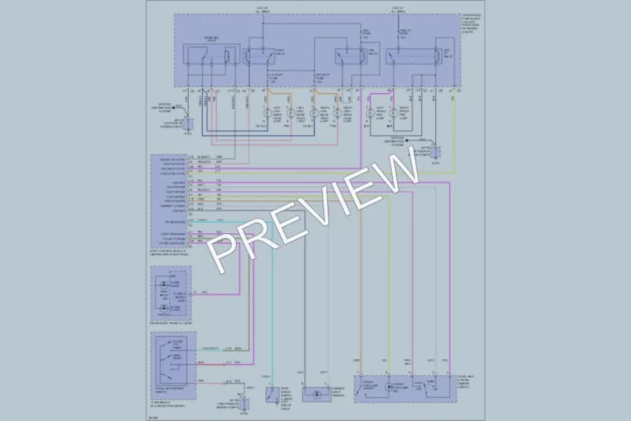 2007 Isuzu i290Pickup Headlights wiring diagram preview