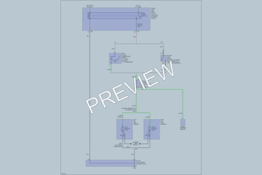 2007 Isuzu i370Pickup Exterior Lights wiring diagram preview