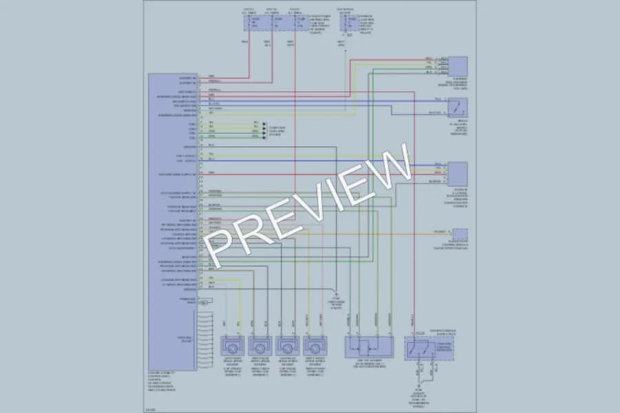 2007 Jaguar SType Anti Lock Brakes wiring diagram preview