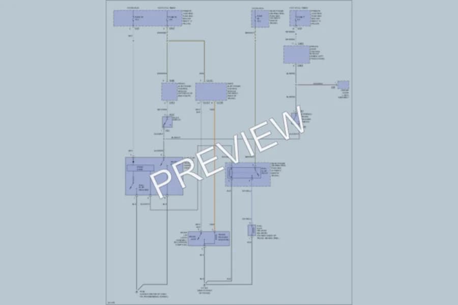 2007 Jaguar SType Trunk Tailgate Fuel Door wiring diagram preview