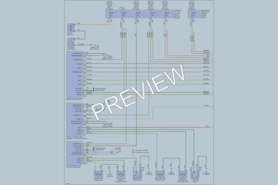 2007 Jaguar VandenPlas Interior Lights wiring diagram preview