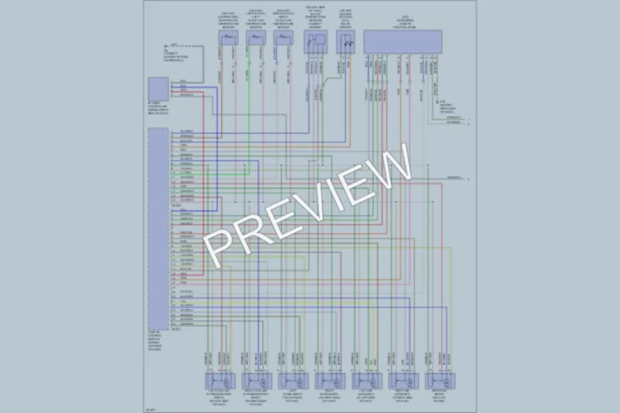 2007 Jaguar XJR Air Conditioning wiring diagram preview