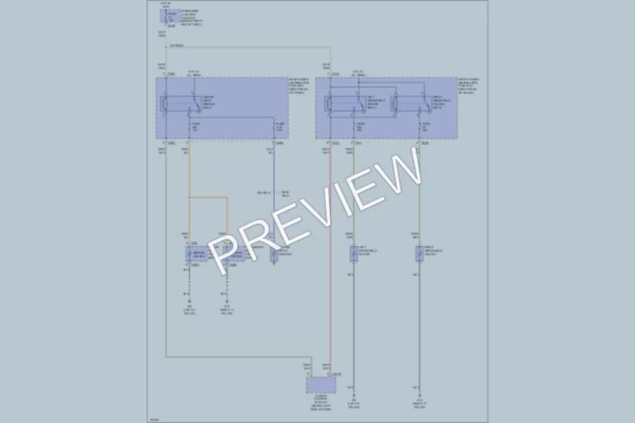 2007 Jaguar XJR Defoggers wiring diagram preview