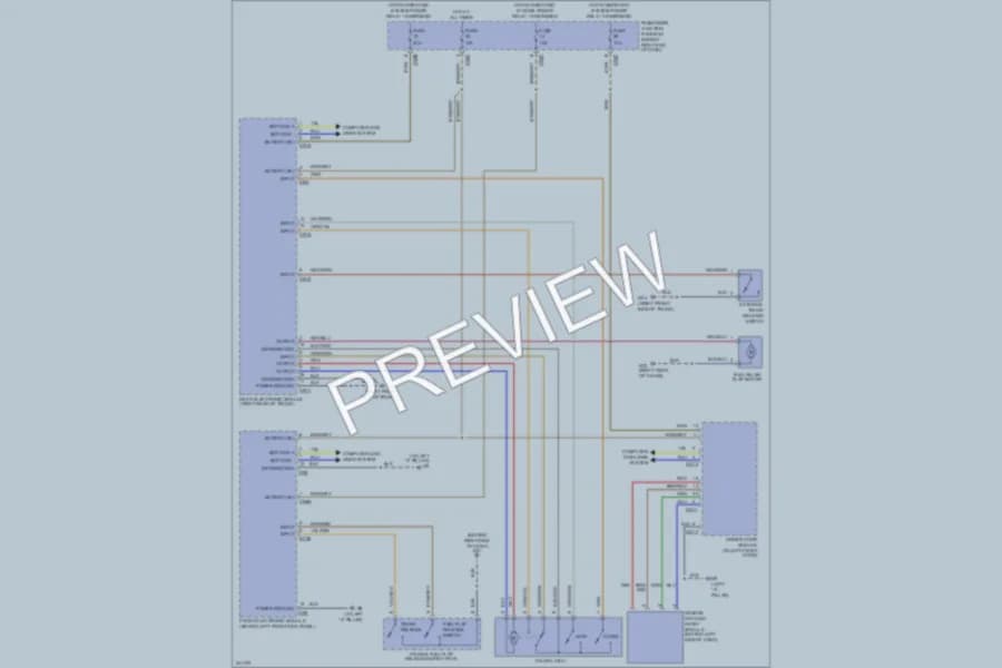 2007 Jaguar XJR Trunk Tailgate Fuel Door wiring diagram preview