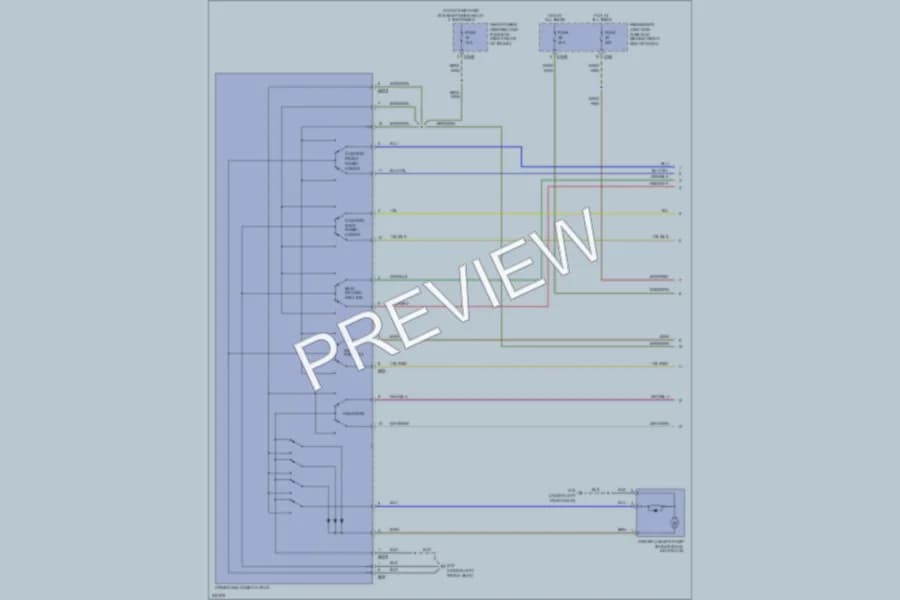 2007 Jaguar XJSuper Memory Systems wiring diagram preview