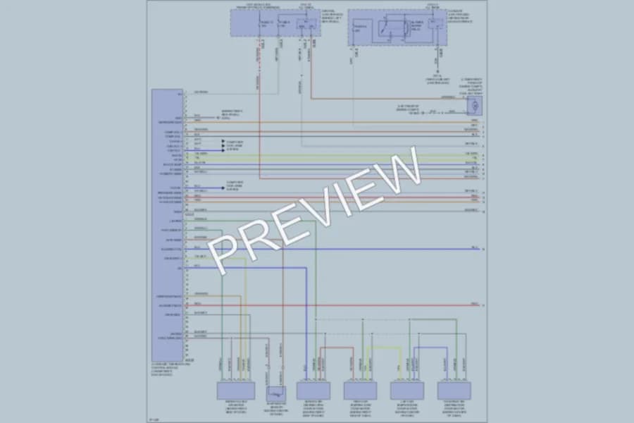2007 Jaguar XK Air Conditioning wiring diagram preview