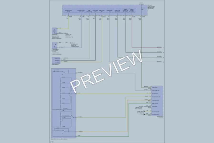 2007 Jaguar XK Wiper Washer wiring diagram preview