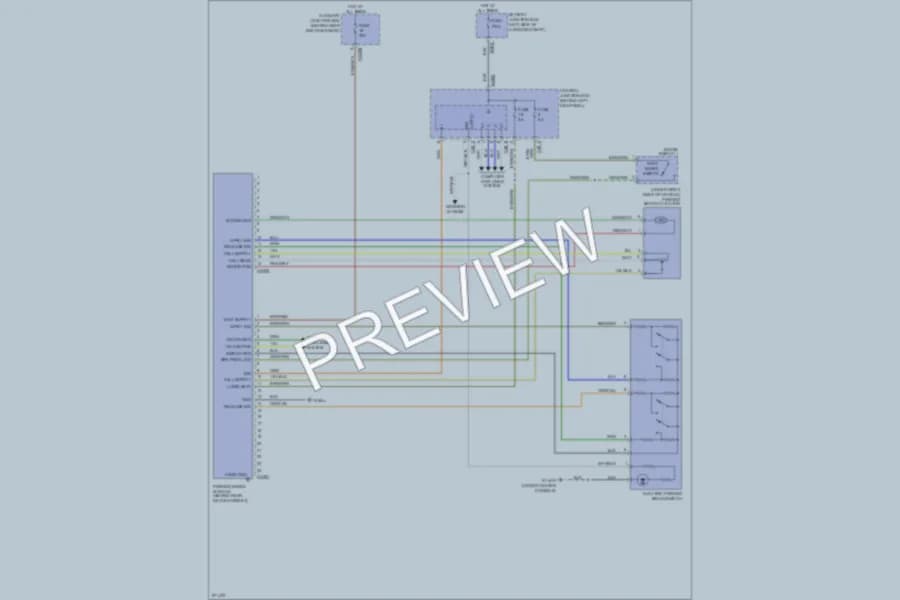 2007 Jaguar XKR Shift Interlock wiring diagram preview