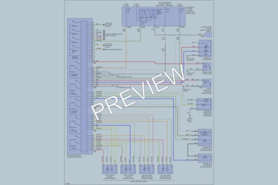 2007 Jaguar XType Memory Systems wiring diagram preview