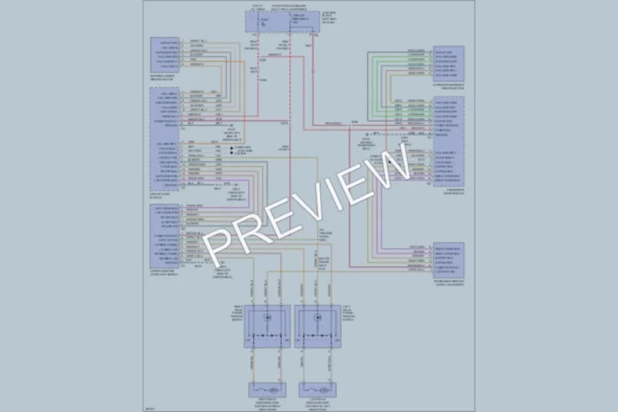 2007 Jeep GrandCherokee Power Windows wiring diagram preview