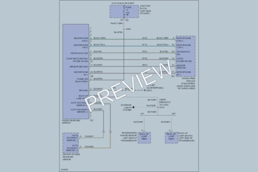 2007 Jeep Liberty Power Mirrors wiring diagram preview