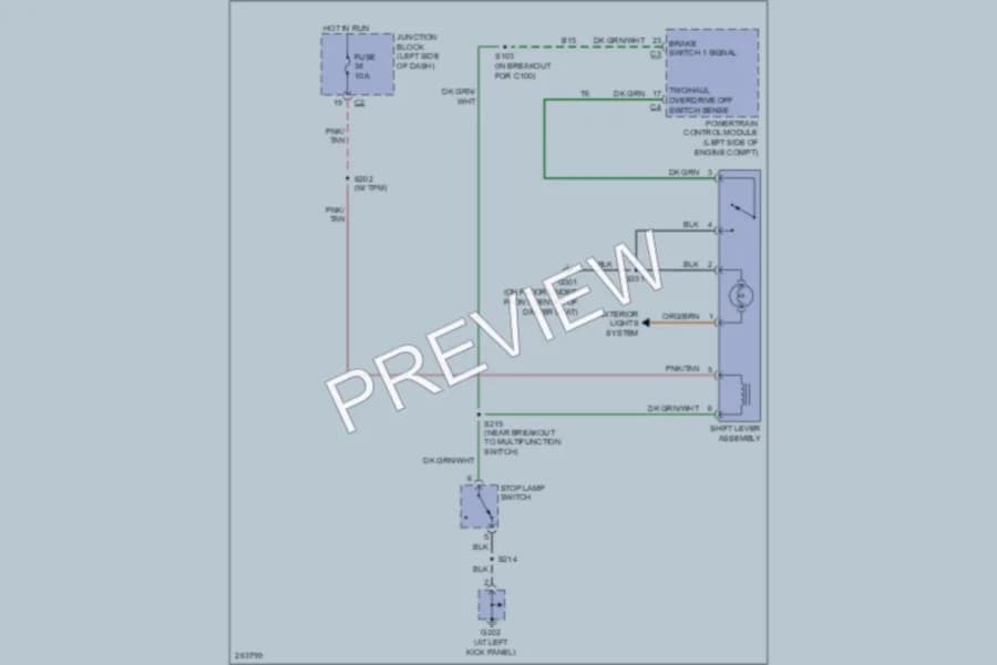 2007 Jeep Liberty Shift Interlock wiring diagram preview