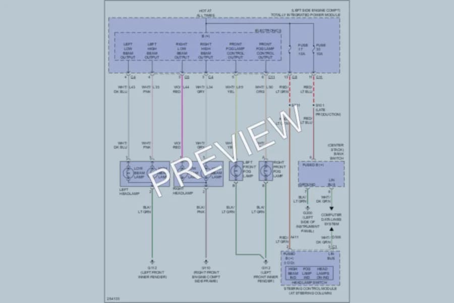 2007 Jeep Patriot Headlights wiring diagram preview
