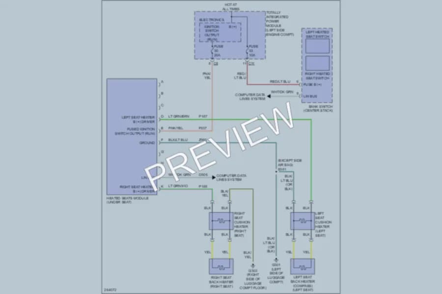 2007 Jeep Patriot Power Seats wiring diagram preview