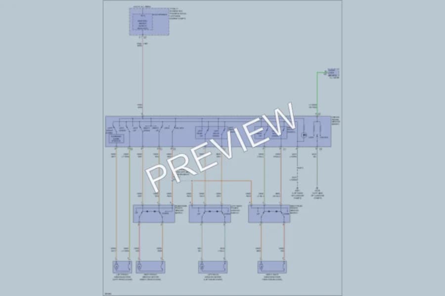 2007 Jeep Patriot Power Windows wiring diagram preview
