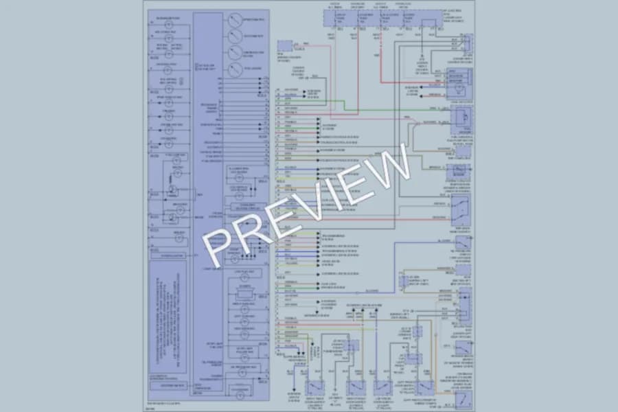 2007 Kia Amanti Instrument Cluster wiring diagram preview