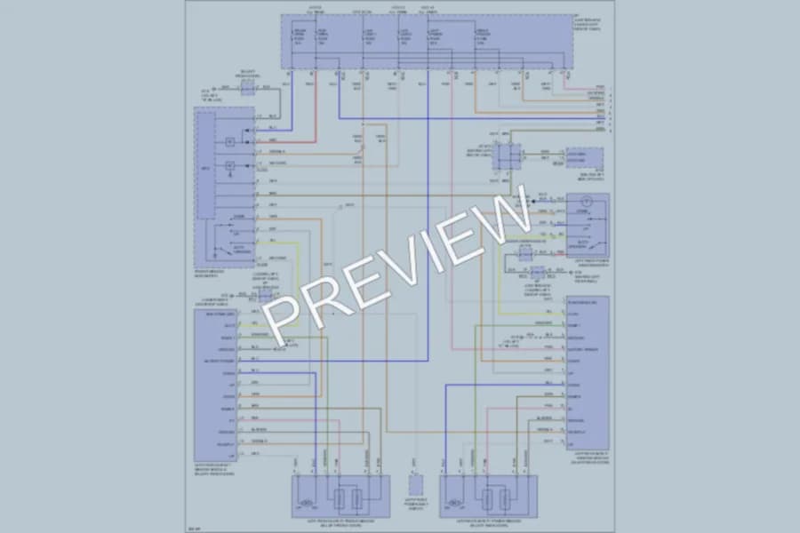 2007 Kia Amanti Power Windows wiring diagram preview