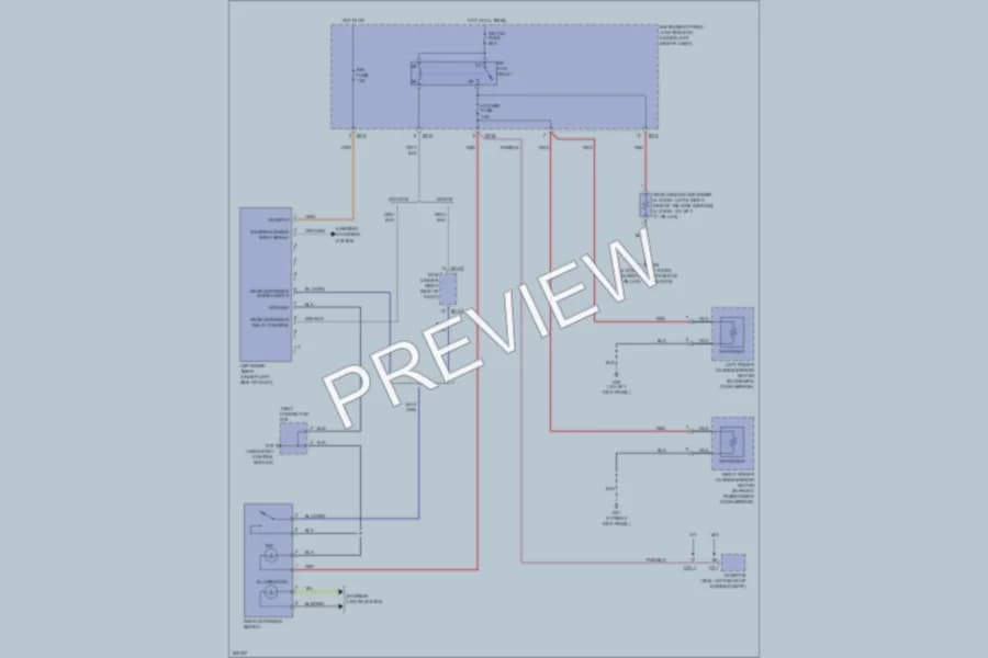 2007 Kia Rio5 Defoggers wiring diagram preview
