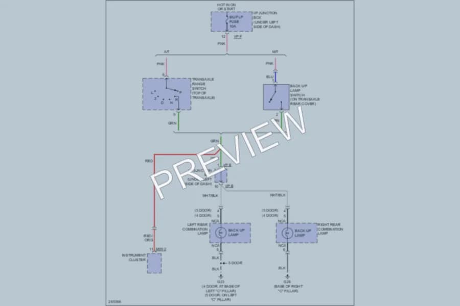 2007 Kia Rio5 Exterior Lights wiring diagram preview