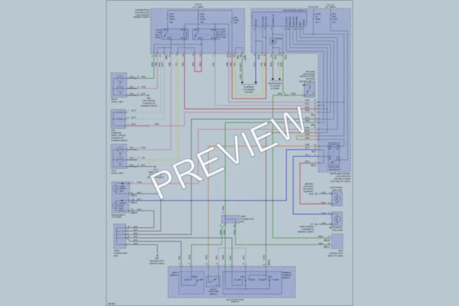 2007 Kia Rondo Headlights wiring diagram preview