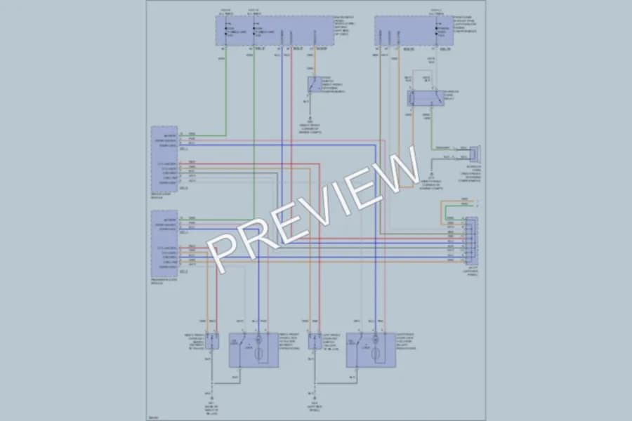 2007 Kia Sedona Power Door Locks wiring diagram preview