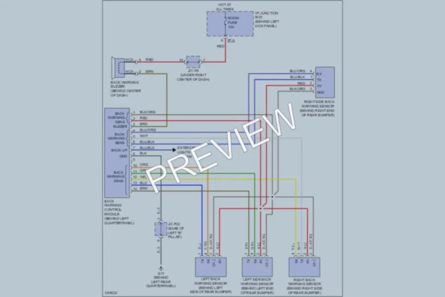 2007 Kia Sorento Navigation wiring diagram preview