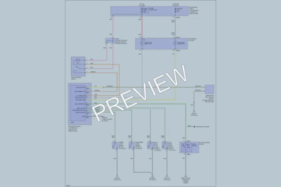 2007 Kia Spectra Warning Systems wiring diagram preview