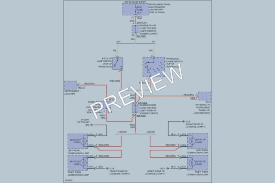 2007 Kia Spectra5 Exterior Lights wiring diagram preview