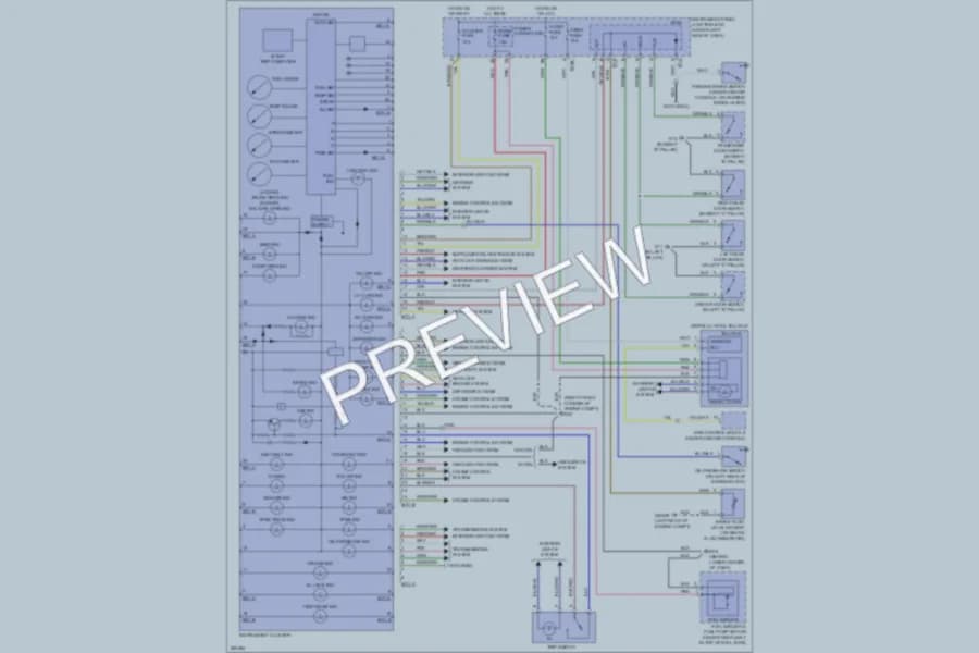 2007 Kia Spectra5 Instrument Cluster wiring diagram preview