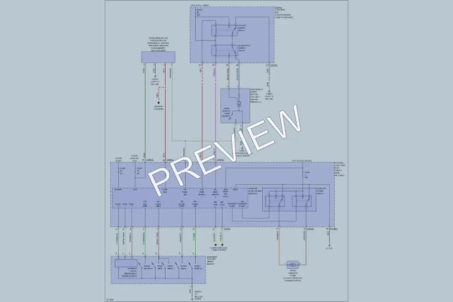 2007 LandRover LR3 Wiper Washer wiring diagram preview