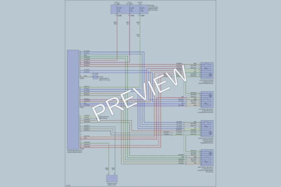 2007 LandRover RangeRover Power Seats wiring diagram preview