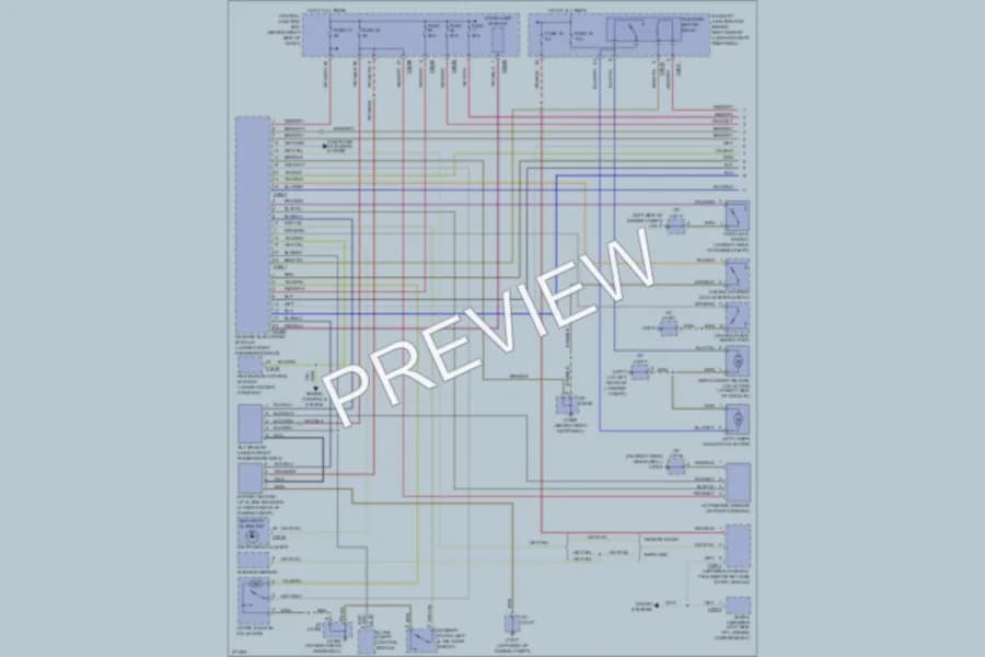2007 LandRover RangeRover Trunk Tailgate Fuel Door wiring diagram preview