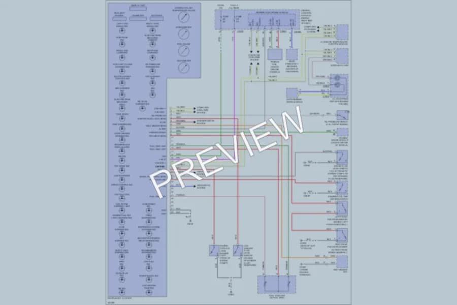2007 LandRover RangeRoverSport Instrument Cluster wiring diagram preview