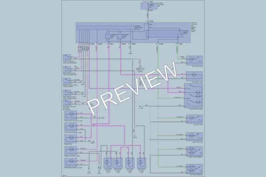 2007 LandRover RangeRoverSport Interior Lights wiring diagram preview