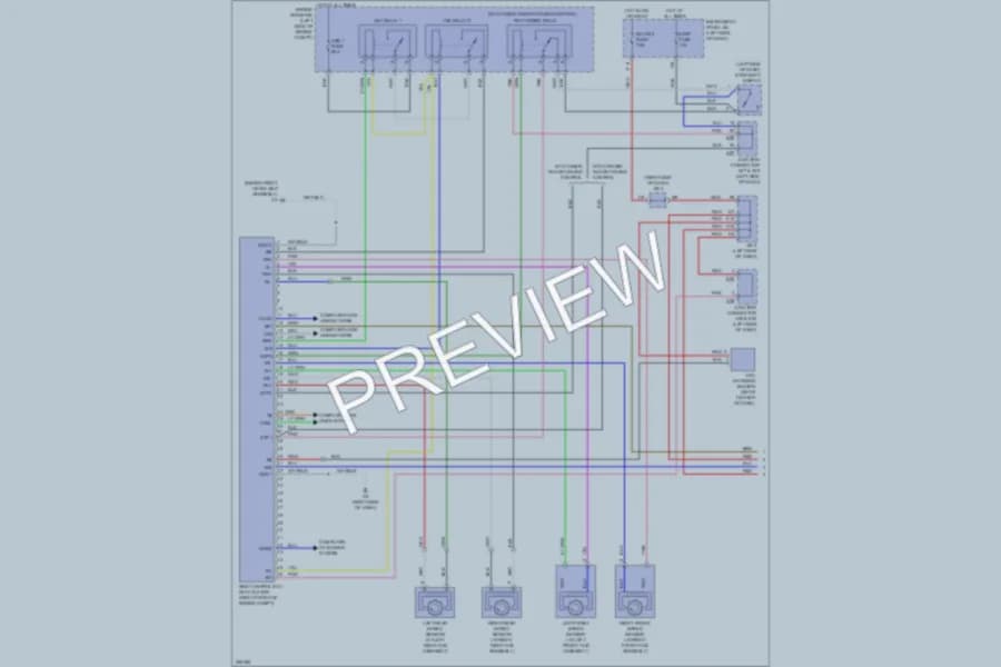 2007 Lexus ES350 Anti Lock Brakes wiring diagram preview