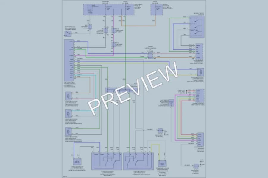 2007 Lexus ES350 Memory Systems wiring diagram preview