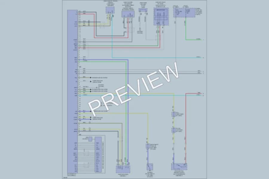 2007 Lexus ES350 Navigation wiring diagram preview