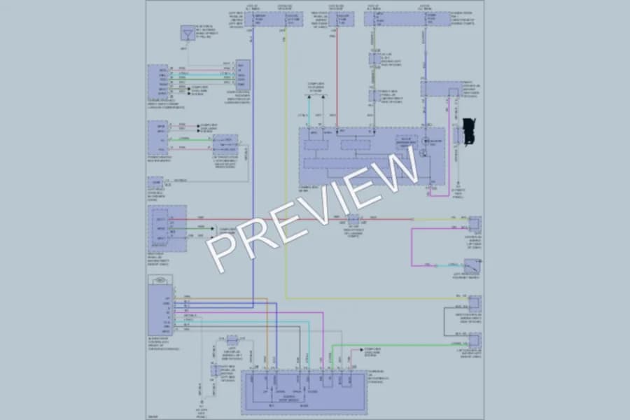 2007 Lexus GS350 Power Top Sunroof wiring diagram preview