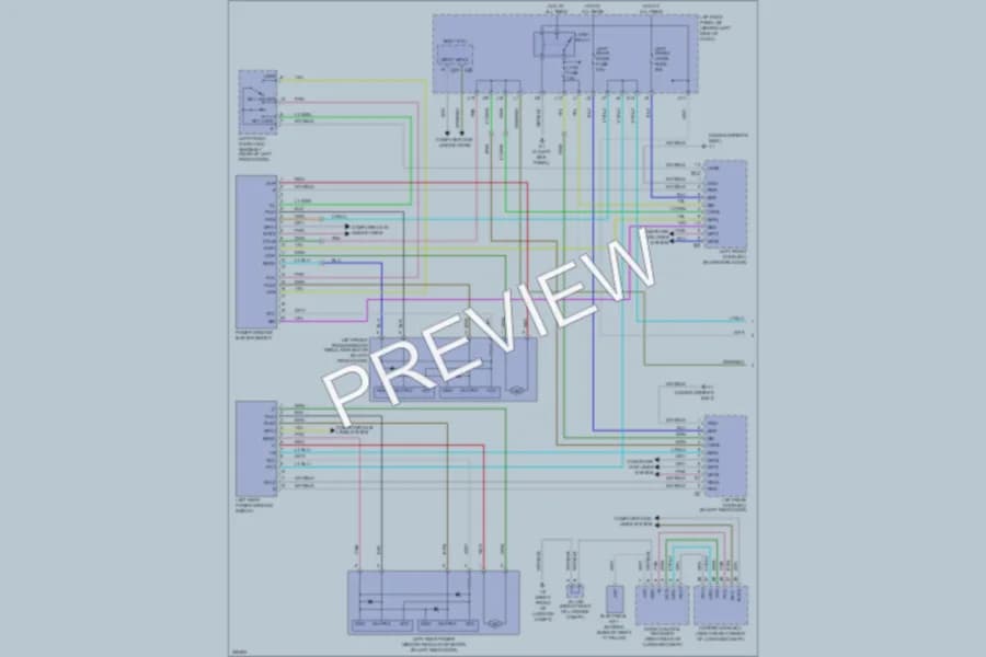 2007 Lexus GS350 Power Windows wiring diagram preview